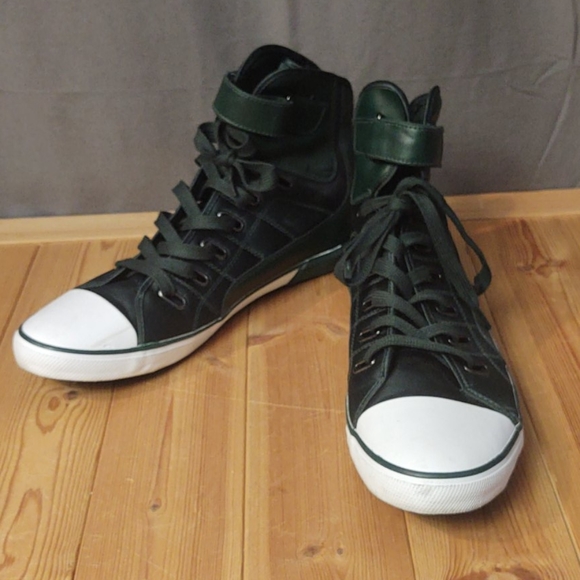 Zara High Top Sneakers in Hunter Green size 12